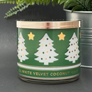 BBW White Velvet Coconut Bath & Body Works 3 Wick Candle